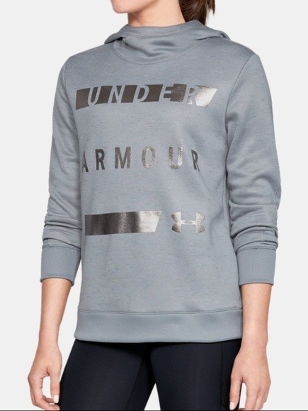 Under Armour Fleece Logo Cowl Neck Pullover Hoodie